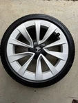 2023 Tesla Model Oem Silver 19 Wheel Rim Tire Sport 1044264-00-A 2022 2021. Fixed Price $239.95.