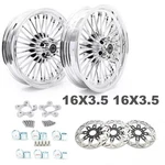 16X3.5 Fat Spoke Wheels Rotors For Harley Touring Road King Street Glide 00-07. Fixed Price $857.83.