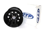 Itp D12F511 12" X 7" Steel Wheel , Black (new). Fixed Price $80.00.