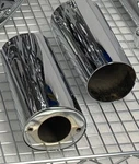 Harley Chrome 2000 -13 Touring Softail Upper Fork Covers Cowbells (outright). Fixed Price $199.00.