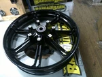 Oem 09-25 Harley Touring Slicer 18" Solid Black Front Wheel Impeller. Fixed Price $499.99.