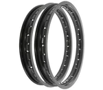 Rising Sun Black Aluminum Rim Set Kawasaki H1 H2 KZ650 KZ750 KZ900 KZ1000. Fixed Price $179.95.