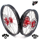 Kke 21/19" Cnc Wheels Rims Fit Ktm Exc Sxf Xcf Xcw 125-530CC 2003-2024 Discs Red. Fixed Price $649.00.
