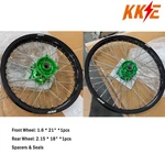 Kke 21/18 Cnc Wheels Rims For Kawasaki KX250F KX450F 2006-18 2019-26. Fixed Price $479.00.