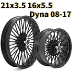 21X3.5 16X5.5 Fat Spoke Wheels Rims For Harley Dyna Street Bob Fxdb Fxdl 08-17. Fixed Price $619.99.