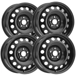 (set Of 4) Vision SW60 Steel Mod 16X6.5 5X4.5" +39MM Matte Black Wheels Rims. Fixed Price $246.96.