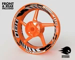 Wheel Stickers For RC8R 1190 Rim Tape Motorcycle Decals Graphics 17". Fixed Price $83.71.