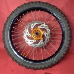 2009 Ktm 450 Xcf Tusk Impact Front Wheel Black Rim/silver Spoke/orange Hub. Fixed Price $189.99.