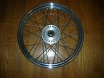 19" Front Laced Wheel, Harley Davidson, Fxd, Stainless Steel Spokes And Nipples. Fixed Price $400.00.
