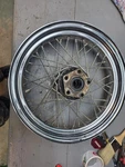 Harley-davidson Fx Shovelhead Dual Flange Wheel Rim Hub Spokes. Fixed Price $60.00.