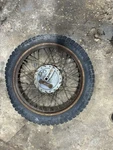 1971 Harley Rapido 125 Rear Wheel Assembly. Fixed Price $180.00.