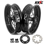 For Suzuki DRZ400 Sm 2005-2025 --kke 17" Supermoto Wheels Set Black Hubs Spokes. Fixed Price $839.00.