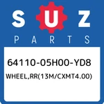 64110-05H00-YD8 Suzuki WHEEL,RR(13M/CXMT4.00) 6411005H00YD8, New Genuine Oem Par. Fixed Price $1032.44.