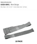 Drag Specialties 0350-0091 Rim Strips 10PK (center Stem Hole 16" X 2.25"). Fixed Price $25.00.