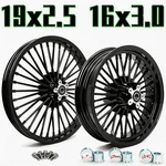19X2.5 16X3 Fat Spoke Wheels Rims Set For Harley Sportster Iron XL883N XL1200N. Fixed Price $668.13.