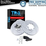 Performance Drilled & Slotted Brake Rotor Metallic Pad Front Set New. Fixed Price $101.85.