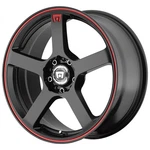 Motegi MR116 FS5 16X7 4X108/4X4.5" +40MM Black/red Wheel Rim 16" Inch. Fixed Price $189.99.