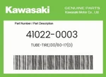 Kawasaki Genuine TUBE-TIRE,130/80-17(D) 41022-0003. Fixed Price $18.75.