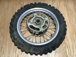 97 Kawasaki Oem Rear Wheel Rim Hub Spokes Rotor Sprocket 14". Fixed Price $299.95.