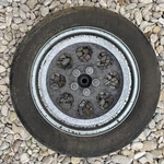 1999 Harley Fatboy Rear Wheel Heritage Belt Drive. Fixed Price $89.00.