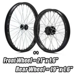 Tarazon 21"/19" Front Rear Spoked Wheels Rims Hubs For Sur-ron Light Bee X Lb. Fixed Price $450.96.