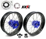 KKE3.5*17"/4.25* Supermoto Wheels For Suzuki DR650SE 1996-2026 Cnc Blue Hubs. Fixed Price $939.00.
