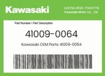Kawasaki Genuine 41009-0064. Fixed Price $184.64.