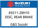 Suzuki Oem Part 69211-28H10 Disc,rear Brake. Fixed Price $198.83.