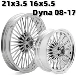 Fat Spoke Wheels Rim 21X3.5 16X5.5 For Harley Dyna Street Bob Super Glide Custom. Fixed Price $645.72.