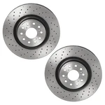 Brembo Set Of 2 Front Brake Disc Rotors Drilled Pvt For Honda Civic Type 17-18. Fixed Price $259.95.
