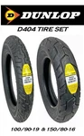 Dunlop D404 100/90-19 & 150/80-16 Tire Set Harley Dyna Sportster 883 1200 Iron. Fixed Price $278.98.