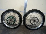 03-05 Kawasaki KX250 Oem 21" Front Wheel Rim Hub Sporkes Assembly. Fixed Price $150.00.