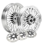 18X3.5 16X3.5 Fat Spoke Wheels & Rotors For Harley Touring Electra Glide 00-07. Fixed Price $929.99.