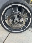 Harley Davidson Enforcer Ii Wheel, Rotors, & Tire ENF2-2574-19-1. Fixed Price $429.00.