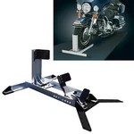Motorcycle Stand Wheel Chock Trailer Aluminum - Adjustable Upright 3000 Lbs. Fixed Price $209.34.
