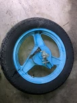 88 Honda VTR-250 Interceptor Rear Wheel And Axle, 42650-KV0-308ZA. Fixed Price $75.00.