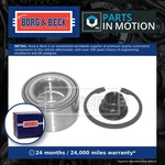 Wheel Bearing Kit Front BWK833 Borg & Beck 9008036108S1 9036938021. Fixed Price $22.98.