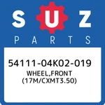 54111-04K02-019 Suzuki Wheel,front (17M/CXMT3.50) 5411104K02019, New Genuine Oem. Fixed Price $1021.15.