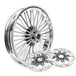 21" Fat Spoke Front Wheel Rotors For Harley Touring Electra Glide Classic Flhtc. Fixed Price $553.65.