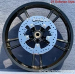 Harley Enforcer Black 21" Front Wheel Reinforcer 00-07 Street Glide Flhx Touring. Fixed Price $849.00.