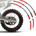 Red Dirtproof 21"F&18"R Rim Wheel Sticker P01B For Tm Racing 530EN EN530F 07-21. Fixed Price $44.00.