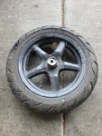 09-15 2011 Yamaha YW125 Zuma Front Wheel Rim Disk Tire 12X2.75 120/70-12. Fixed Price $99.95.