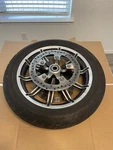 2009-2022 Oem Harley-davidson Impeller Touring Front Wheel, Tire And Rotors 17X3. Fixed Price $375.00.