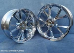 18-24 Chrome Honda GL1800 Goldwing Rims Wheels Front Rear Exchange Program. Fixed Price $1295.00.