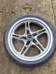 00-06 Bmw R1150RS R1150RT Silver Front Wheel Rim & Tire 3.5X17 2335507. Fixed Price $178.00.