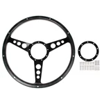 15 Black Forest 9-BOLT Steering Wheel Kit Mustang 84-04 W/ 3-HOLE Spokes/ Bl.... Fixed Price $218.99.