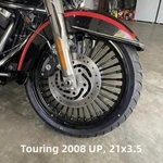 21X3.5 Fat Spoke Front Wheel Rim For Harley Touring Road Street Glide 2008 Up. Fixed Price $295.99.