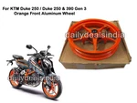 "250 / Duke & 390 Gen Orange Front Aluminum Wheel" Fit For Ktm. Fixed Price $235.62.