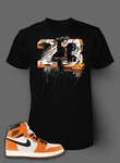 Pro Club Shaka Custom 23 Get On My Level Tee Shirt Match J1 Orange Bred. Fixed Price $24.99.