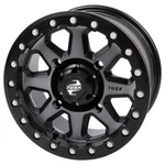 4/156 Tusk Uinta Beadlock Wheel 14X7 4.0 + 3.0 Gunmetal/black. Fixed Price $176.80.
